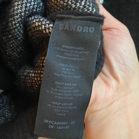 Sandro Floral Trucker-Style Sweater - Picture 8 of 9